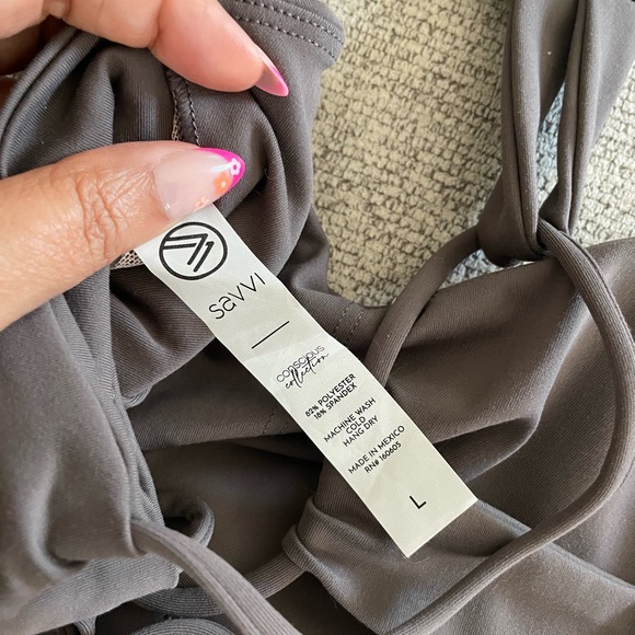 Savvi Estelle Bra in Pavement Large EUC - Picture 3 of 5